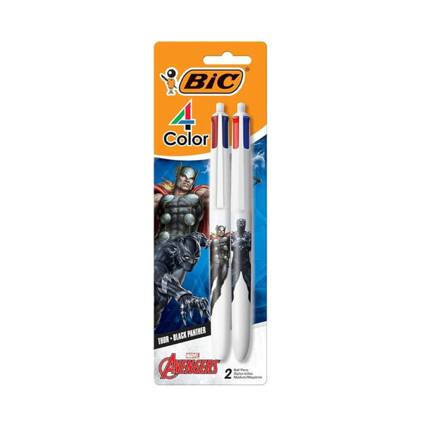 2-Count BIC 4 Color Marvel Avengers Retractable Ballpoint Pen