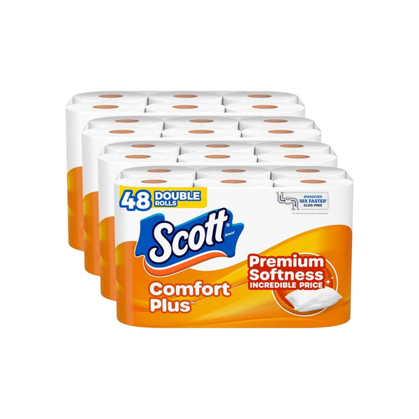 48 Rolls of Scott ComfortPlus Toilet Paper