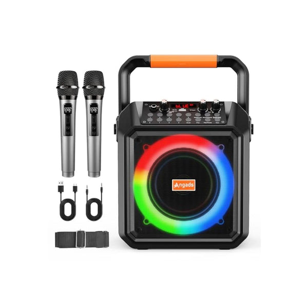 Karaoke Machine with Bluetooth Speaker and 2 Microphones