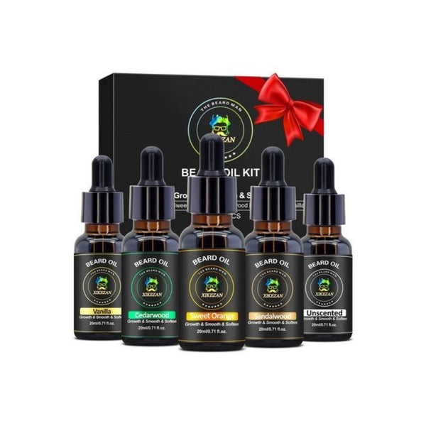5 Pack Beard Oil Set