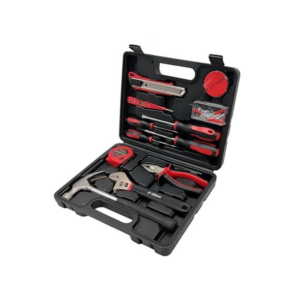 13 Piece Household Hand Tool Kit with Toolbox