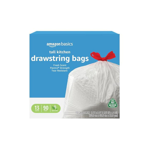 90 Tall Kitchen Drawstring Trash Bags