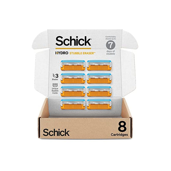 8 Count Schick Hydro Stubble Eraser Razor Refills