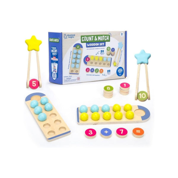 Educational Insights Count & Match Wooden Set