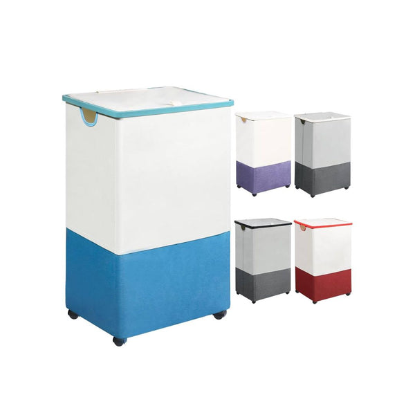 105L Large Laundry Hamper with Wheels and Lid (4 Colors)