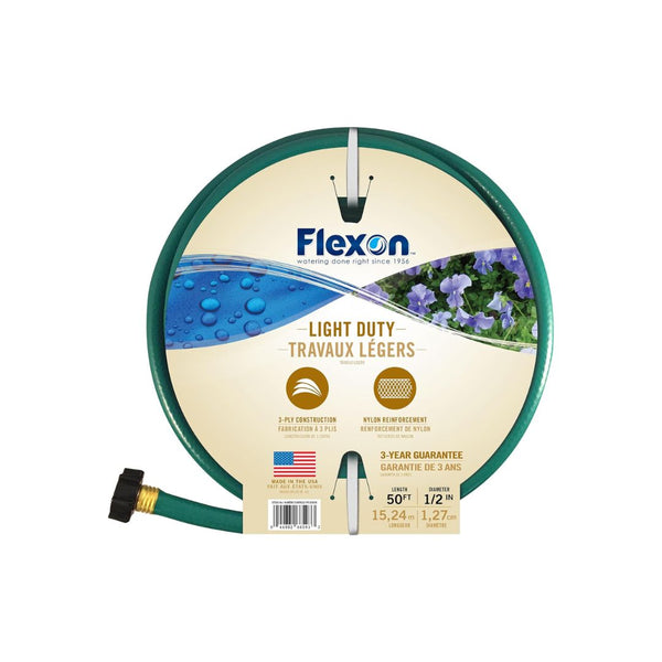 Flexon 1/2-Inch by 50-Foot Reinforced Garden Hose