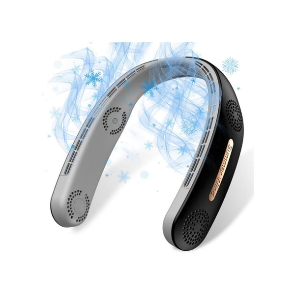 6000mAh Portable Bladeless Neck Fan 4 Turbo Speeds