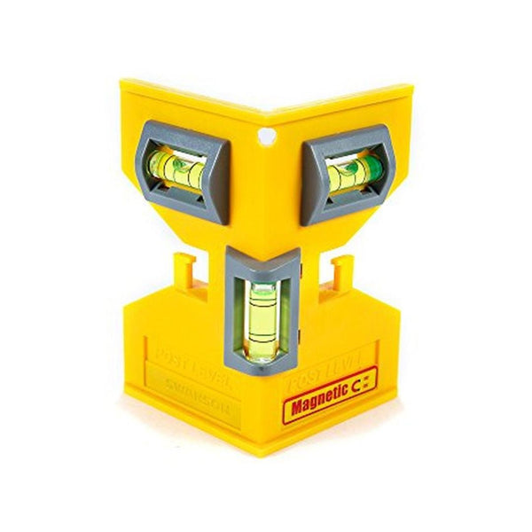 Magnetic Post Level with Elastic Loop and 3 Vials