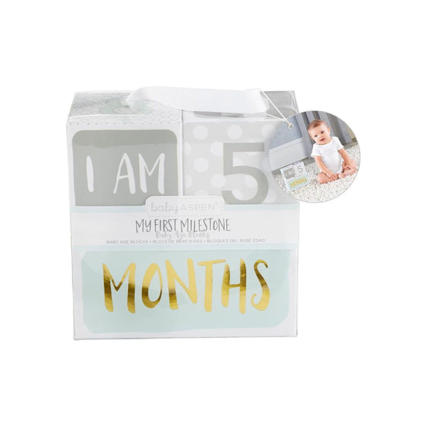 GiftsForYouNow My First Milestone Baby Age Blocks