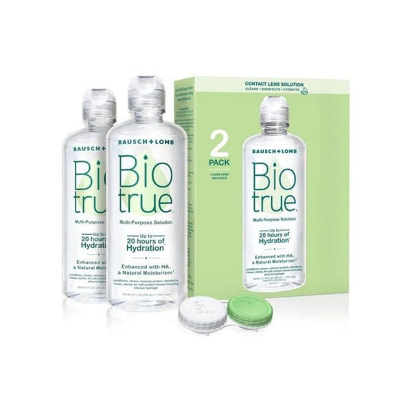 2 Bottles of Biotrue Contact Solution