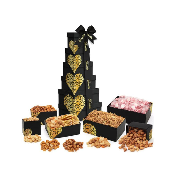 Simple Orchards 6 Tier Nuts Gift Basket Tower
