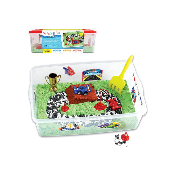 Creativity for Kids Sensory Bin: Race Track