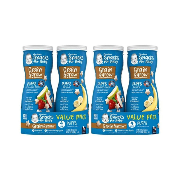 8 Variety Pack Gerber Baby Snacks Puffs