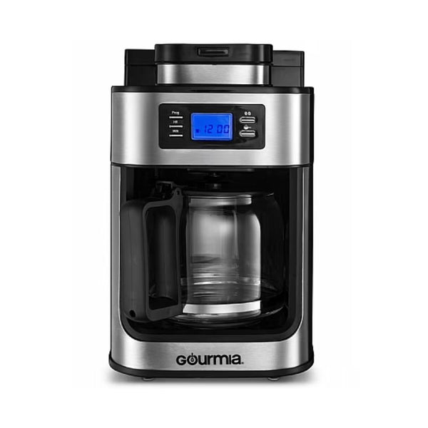 Gourmia 12-Cup Grind & Brew Coffee Maker with Integrated Grinder