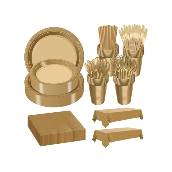 242-Pcs Plastic Dinnerware Set