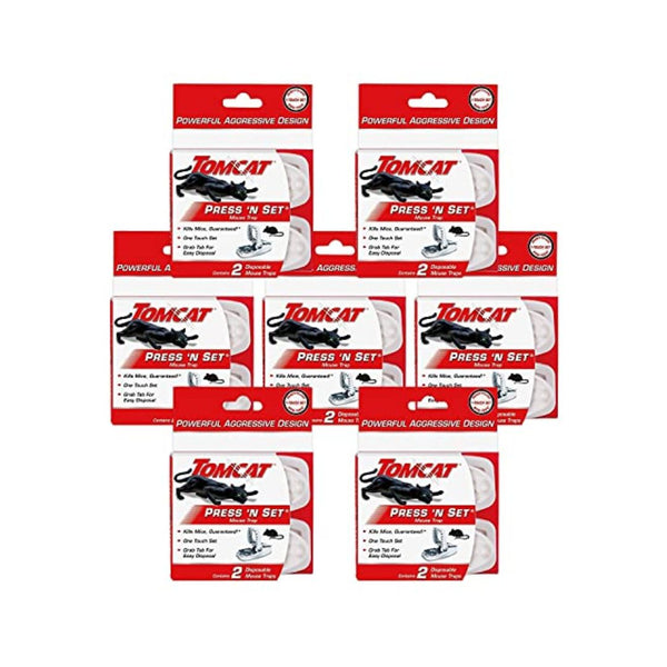 14 Pack Of Tomcat Press 'N Set Mouse Traps