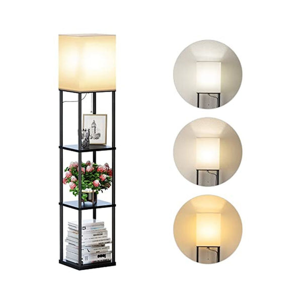 Floor Lamp with Shelves