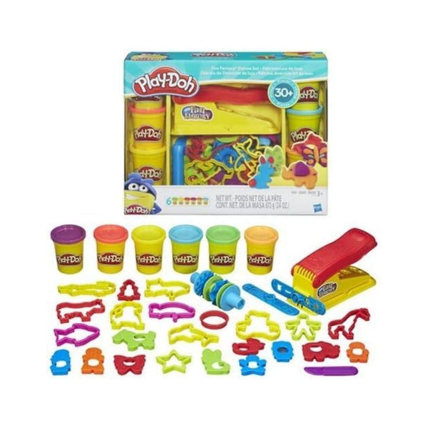 Play-Doh Fun Factory Deluxe Set, 31 Tools & 6 Cans