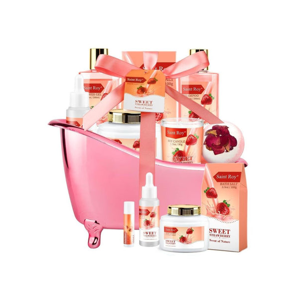 Spa Gift Basket Strawberry Scented Set