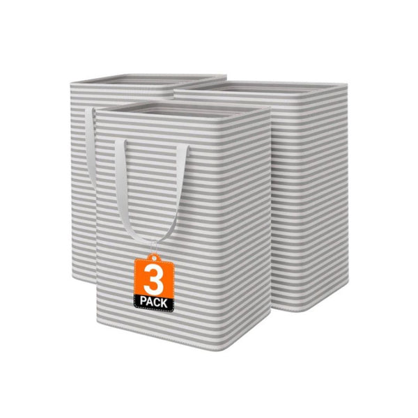 3 Pack Large Collapsible Laundry Baskets