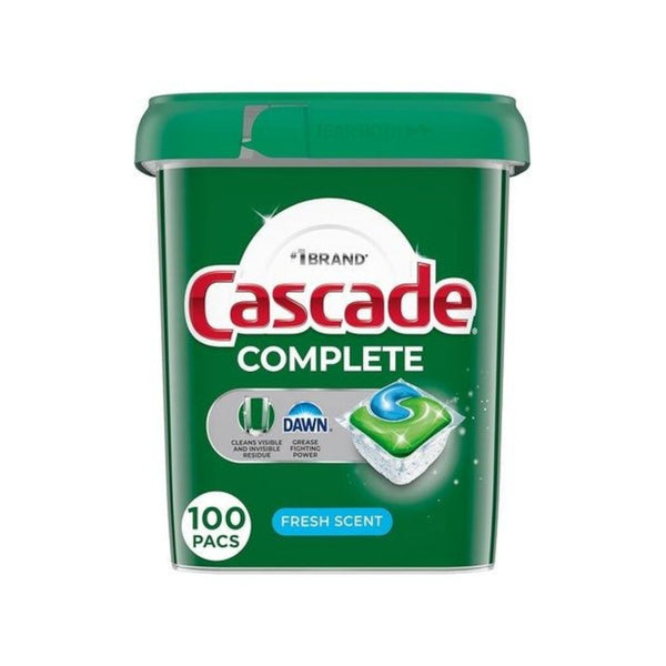 100 Cascade Complete Dishwasher Pods