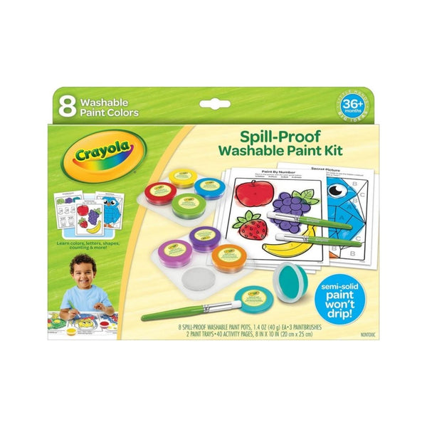 8-Count Crayola Spill Proof Paint Set