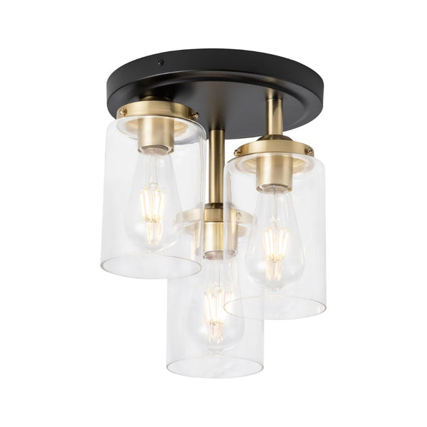 3-Light Semi Flush Mount Ceiling Light