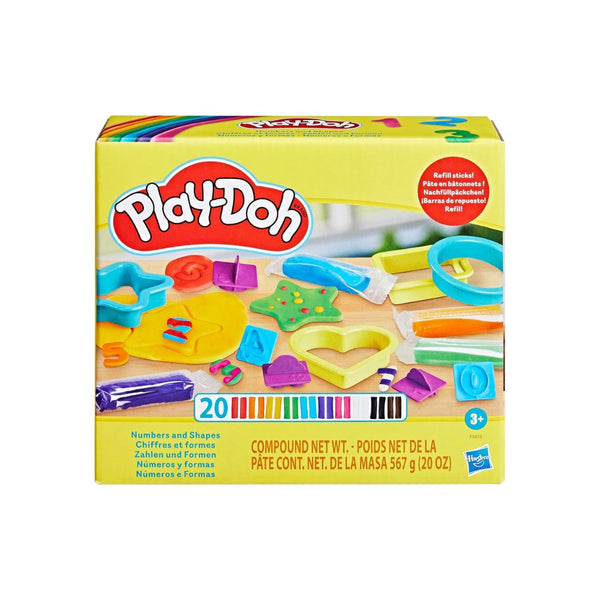 Play-Doh Numbers and Shapes Playset with 17 Tools & 20 Compound Sticks