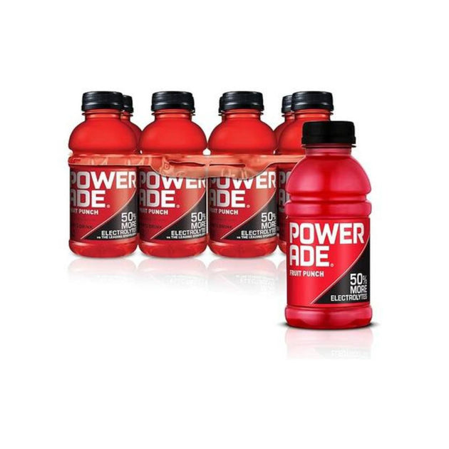 8-Pack Powerade Fruit Punch Electrolyte Enhanced Sports Drink ...