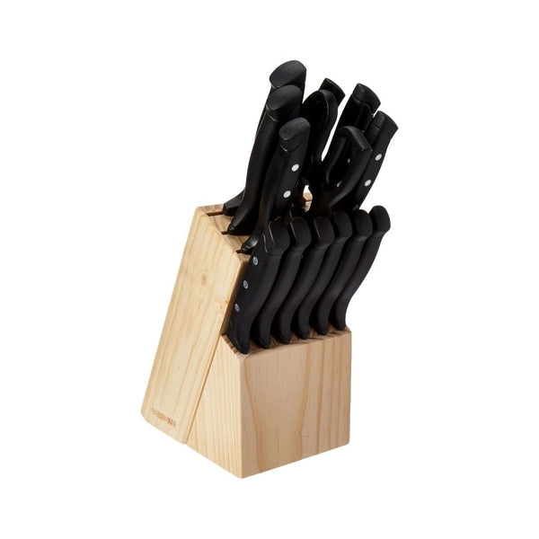 Farberware 22-Piece Stainless Steel Knife Block Set