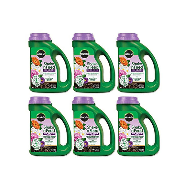 6 Pack Miracle-Gro Rose & Bloom Plant Food 4.5 lbs