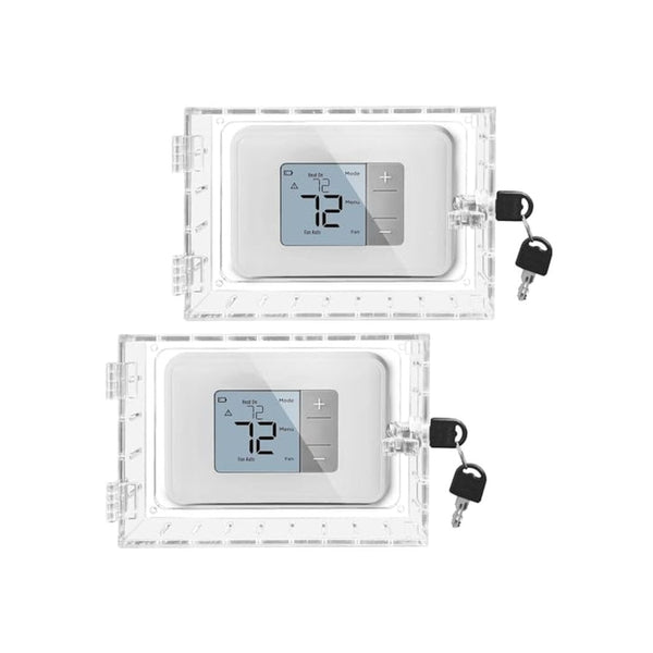 2 Pack Universal Thermostat Lock Box with Key