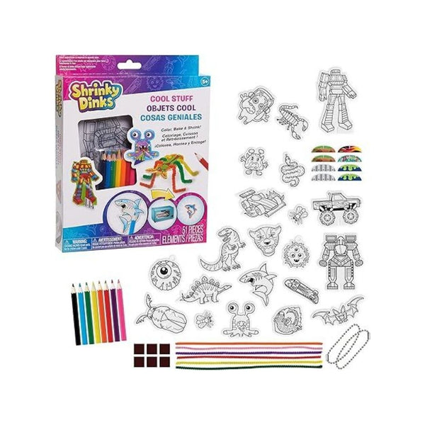 51-Pcs Shrinky Dinks Cool Stuff Activity Set