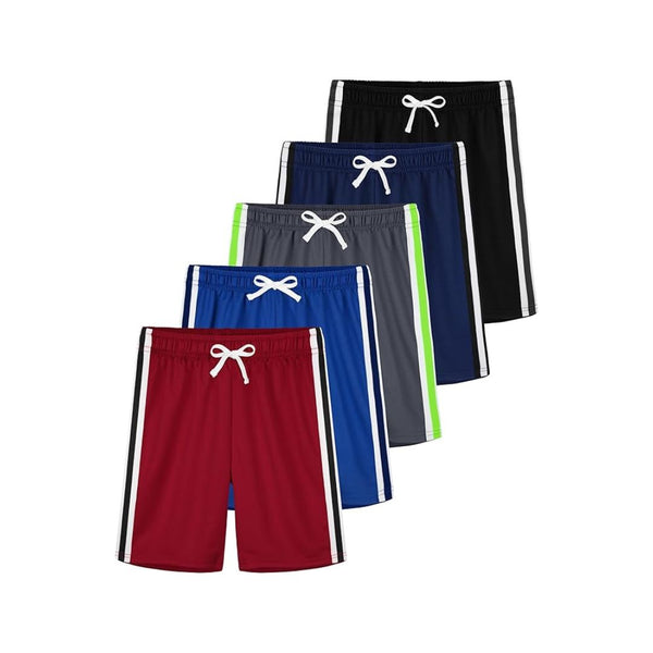 5-Pack Boys Athletic Shorts