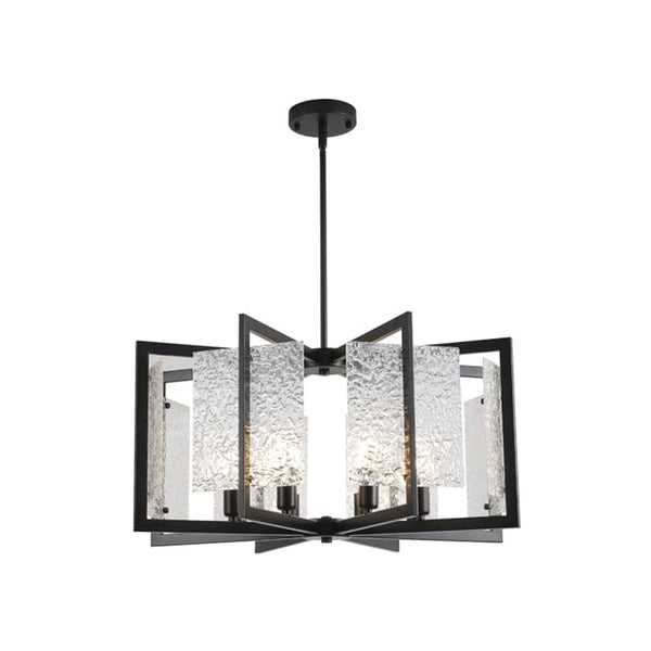 8-Light Modern Chandelier Geometric Ceiling Pendant Fixture
