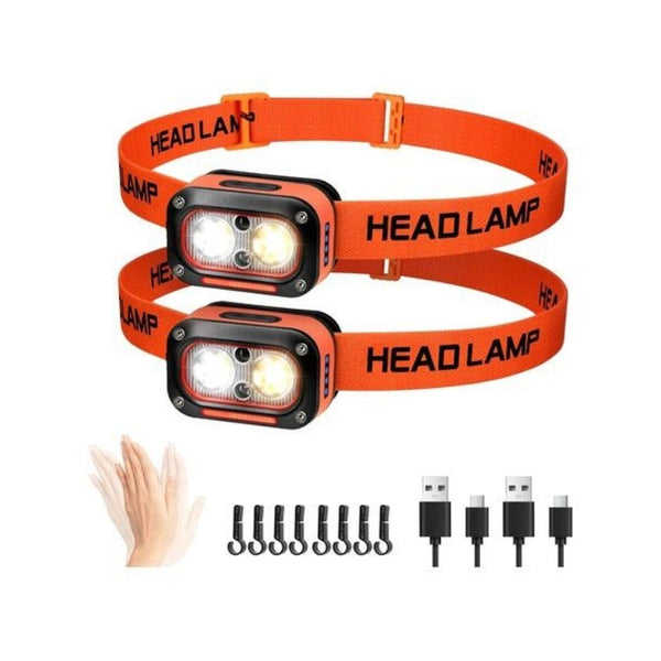 2 Rechargeable LED Headlamps