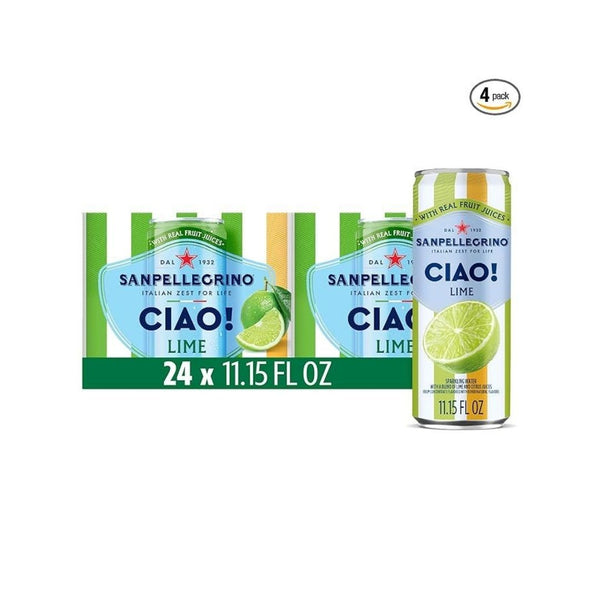 24 Cans Of Sanpellegrino CIAO Sparkling Water (2 Flavors)