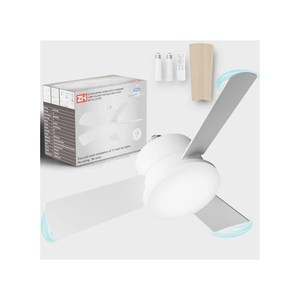 17in Ceiling Fan with Light and Remote