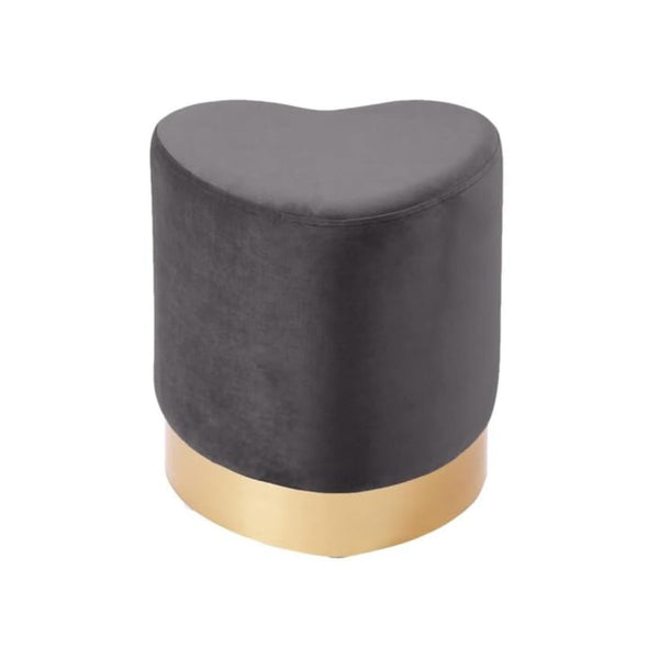 Modern Velvet Ottoman Heart Seat
