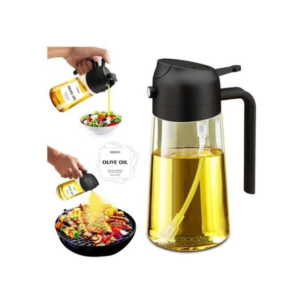 2-in-1 Glass Oil Sprayer & Dispenser