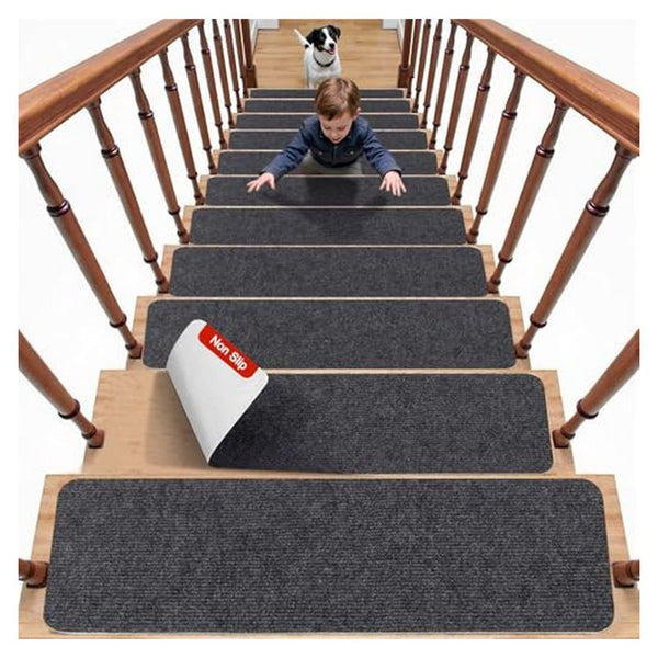 8"x30" 15 Pack Non Slip Carpet Stair Treads