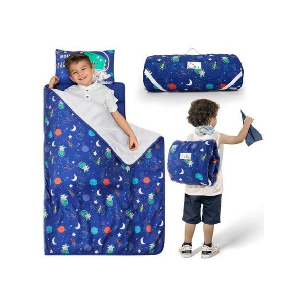 Toddler Nap Mat with Pillow and Blanket