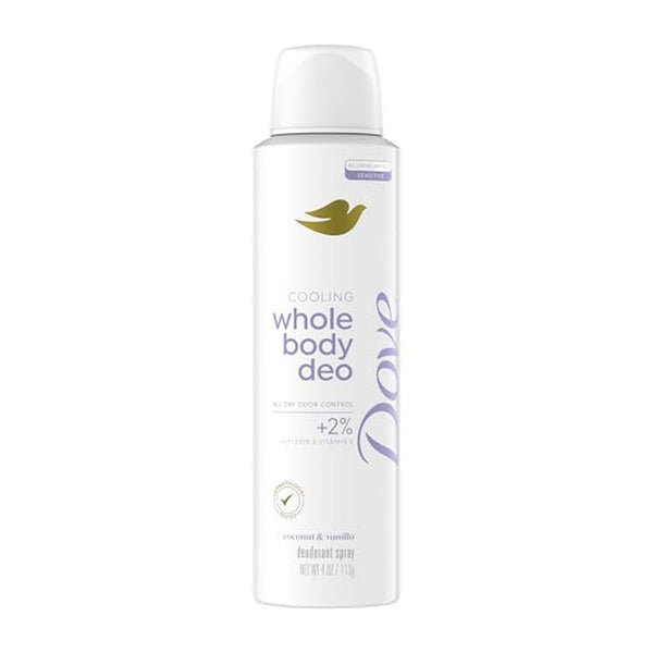 4 oz Dove Whole Body Aluminum Free Deodorant Spray