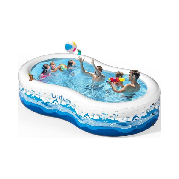 130-In x 72-In x 22-In Inflatable Pool with Seats