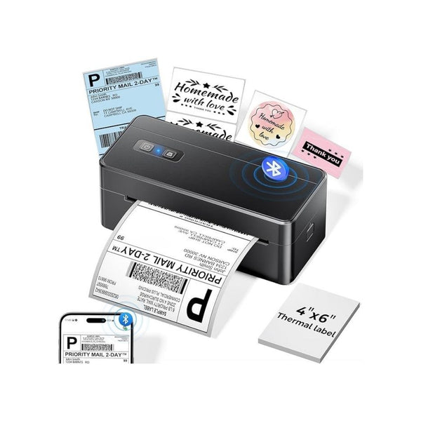 Bluetooth 4x6 Wireless Thermal Shipping Label Printer