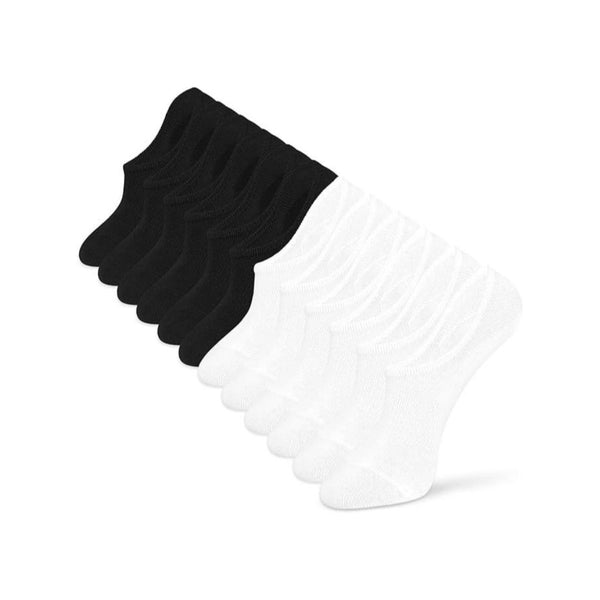 6 or 8 Pairs of Men and Women's No Show Socks