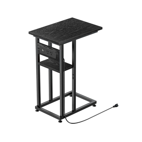 Small Side Table with Charging Station