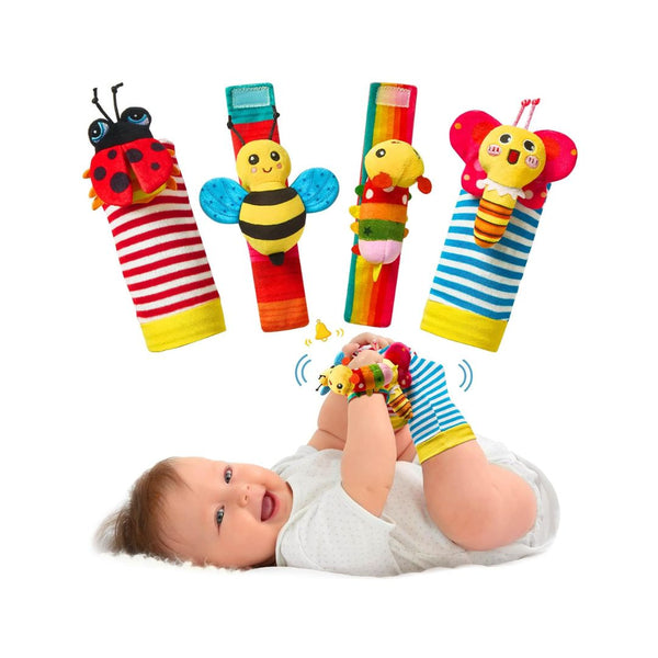 4-Pcs Baby Rattles