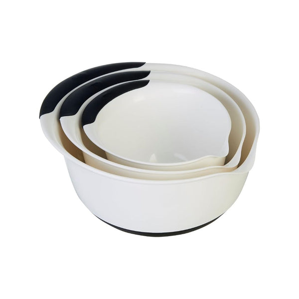 OXO 3 Piece Plastic Mixing Bowl Set