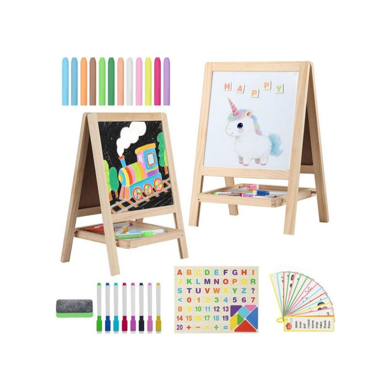 Kids Tabletop Wooden Art Painting Easel